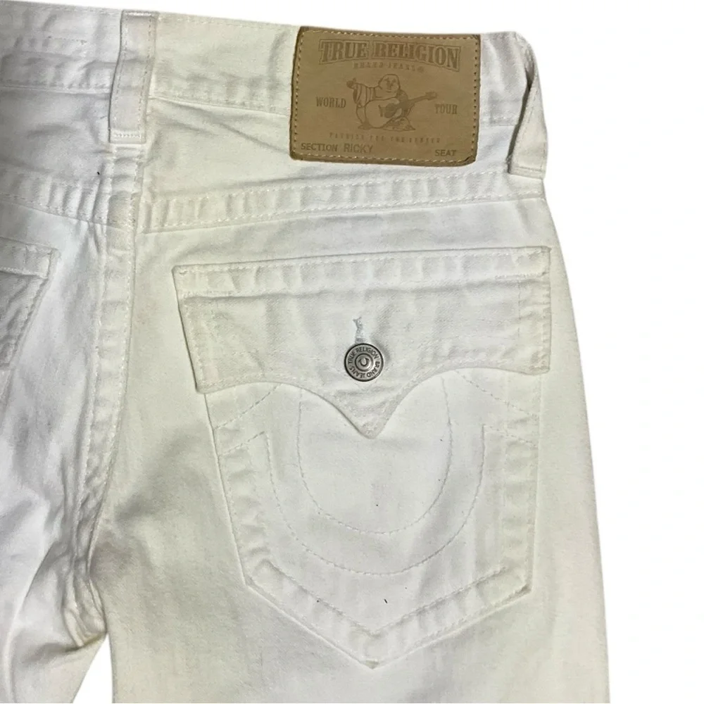 🧼 Vintage True Religion Ricky White Jeans 👖 Size‎ 30 Section Straight